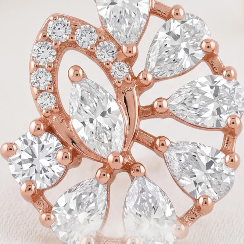 Alternative view of Brilliant 18K Gold Earrings with Natural Diamonds
