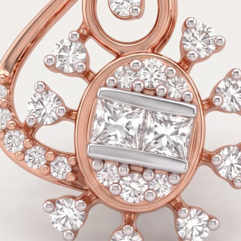 Alternative view of Classic Natural Diamond Earrings
