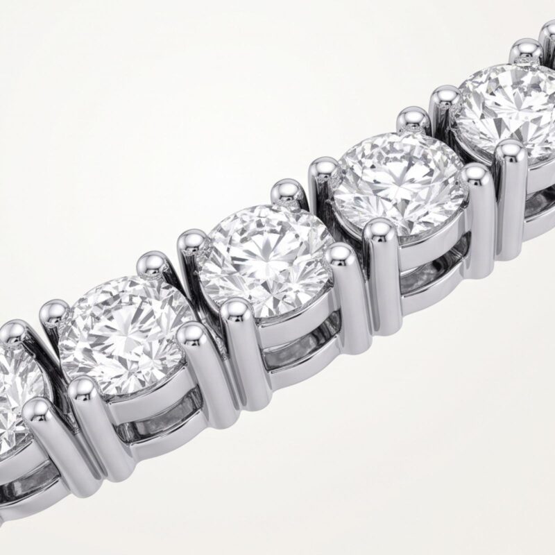 Alternative view of Premium Diamond Bangle for Women Featuring Elegant Gold Design and Brilliant Diamond Accents by Bafleh Jewellery