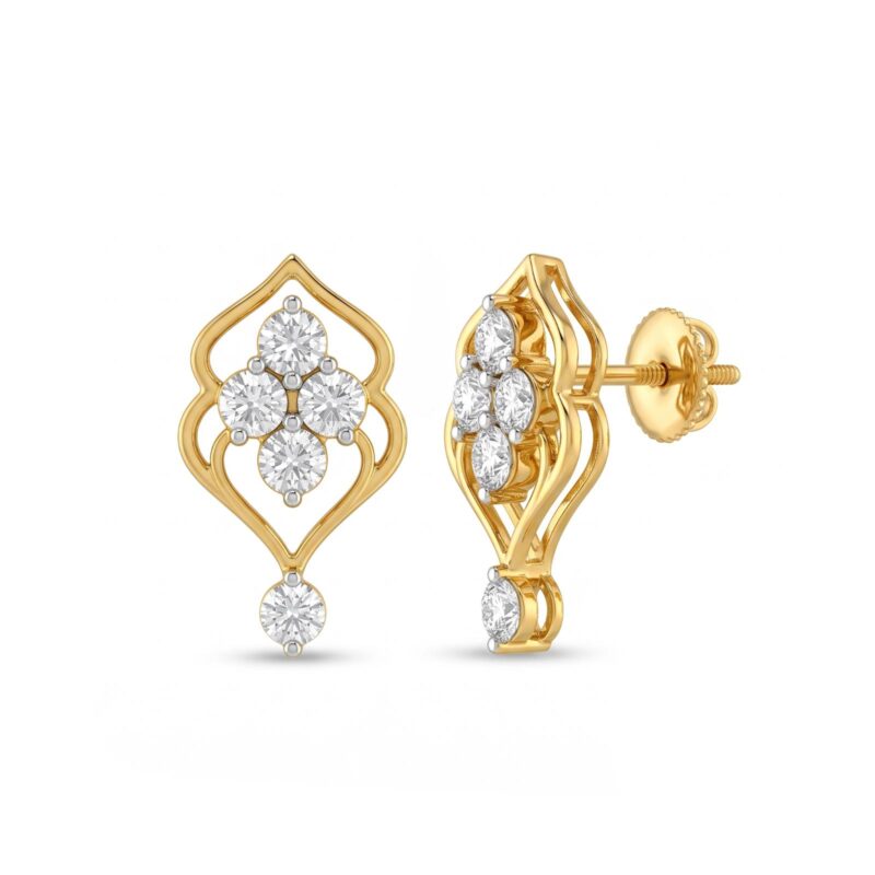 Timeless 18K Gold & Natural Diamond Earrings