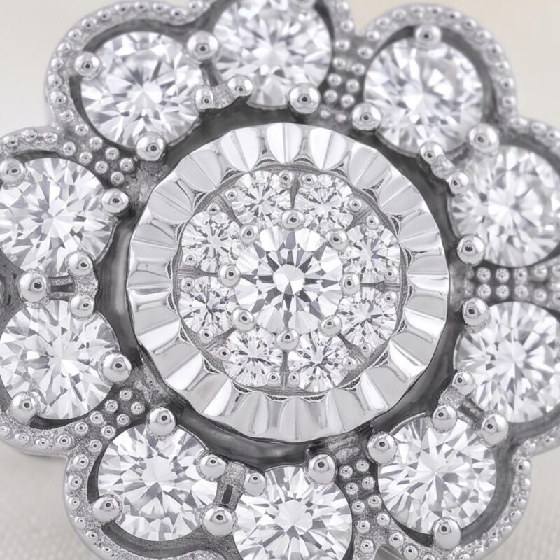 Alternative view of 18K Gold Diamond Drop Earrings