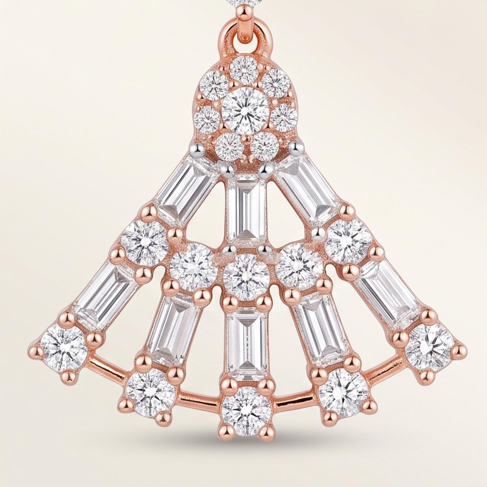 Fine Gold & Diamond Earrings - Image 2