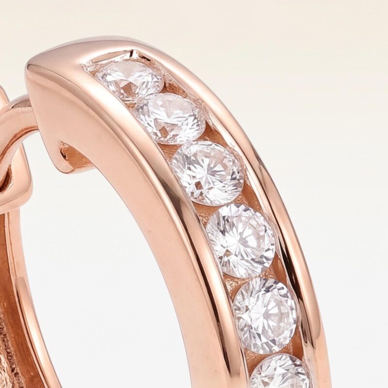 Alternative view of Exclusive 18K Gold & Natural Diamond Earrings