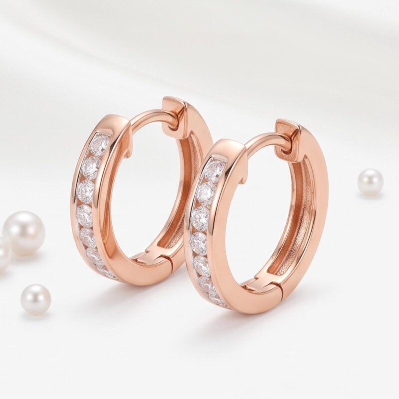 Exclusive 18K Gold & Natural Diamond Earrings