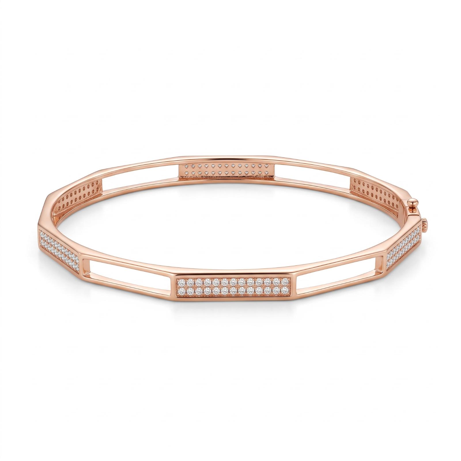 Glamorous Diamond Bangle in Fine Gold Created for Elegant Women by Bafleh Jewellery - Image 3