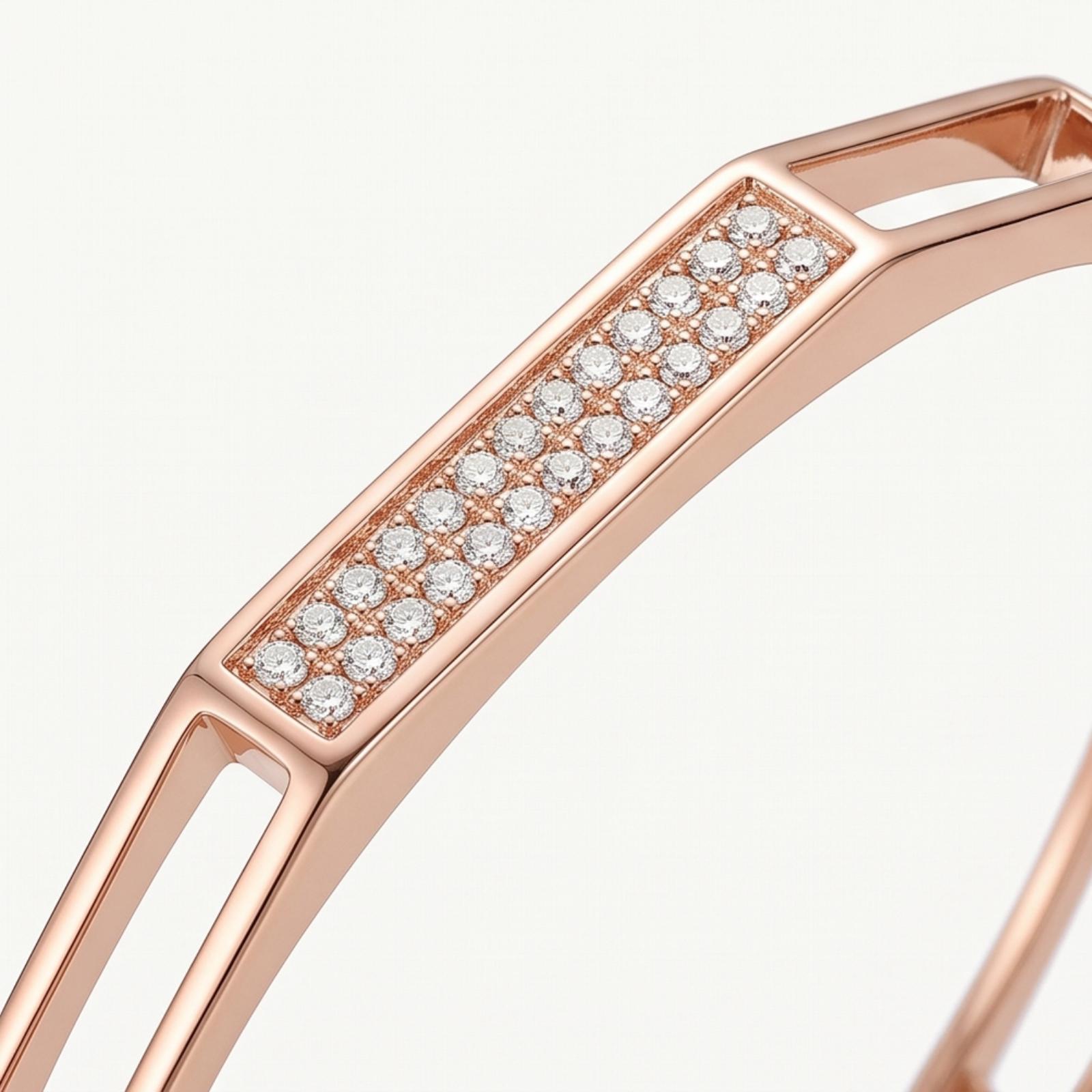 Glamorous Diamond Bangle in Fine Gold Created for Elegant Women by Bafleh Jewellery - Image 2
