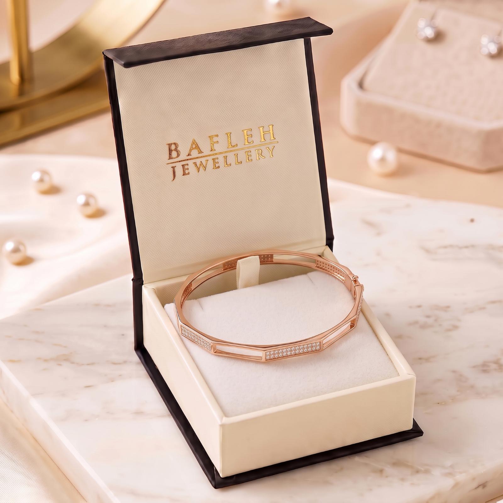 Elegant Diamond Bangle with Brilliant Sparkle and Fine Gold Craftsmanship for Modern Women by Bafleh Jewellery - Image 7
