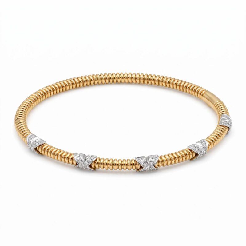 Alternative view of Stunning Fine Gold Diamond Bangle Designed to Bring Radiance and Elegance to Every Look by Bafleh Jewellery