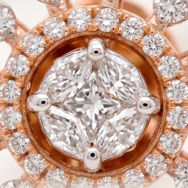 Alternative view of Shop Bafleh 18K Gold Diamond Earrings
