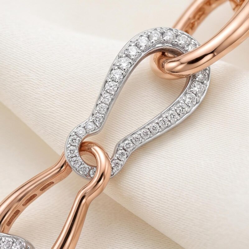 Alternative view of 18K Gold and Diamond Bracelet Crafted with Exceptional Attention to Detail for a Refined and Luxurious Jewellery Collection by Bafleh Jewellery