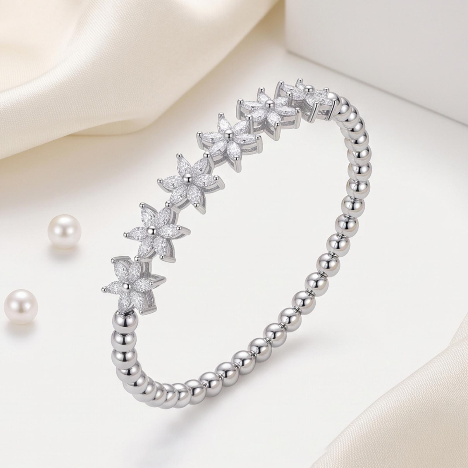 Premium Diamond Bangle with Sparkling Diamond Detailing and Luxurious Gold Finish by Bafleh Jewellery - Image 4