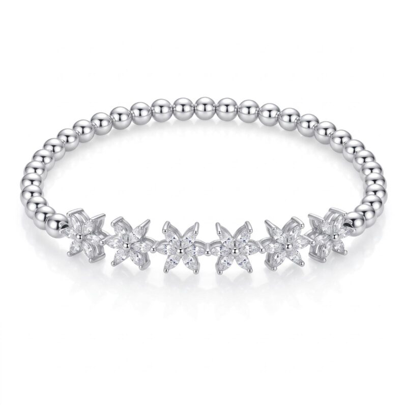 Premium Diamond Bangle with Sparkling Diamond Detailing and Luxurious Gold Finish by Bafleh Jewellery