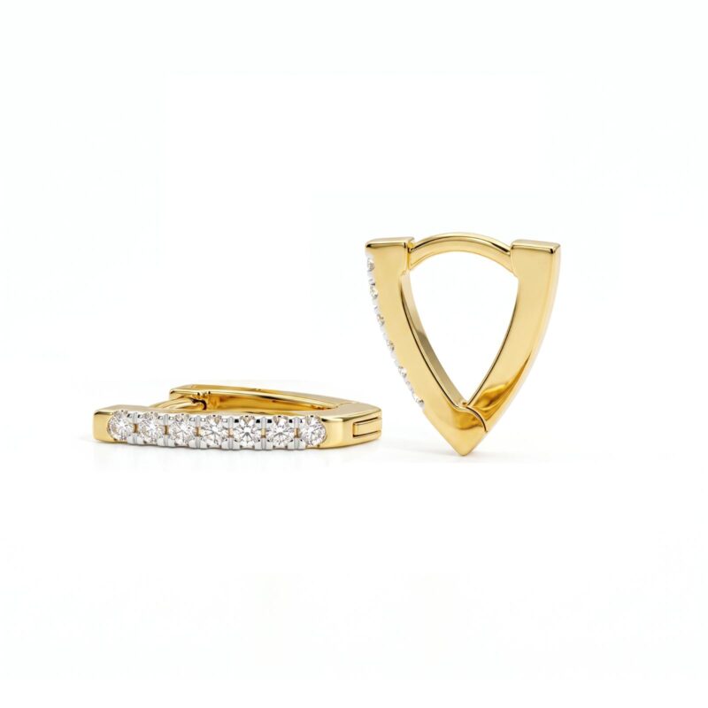 Diamond Earrings in 18K Gold UAE