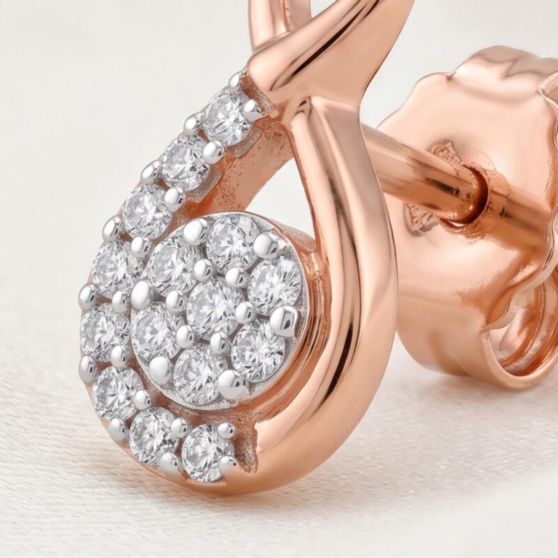 Alternative view of Timeless 18K Gold & Diamond Earrings