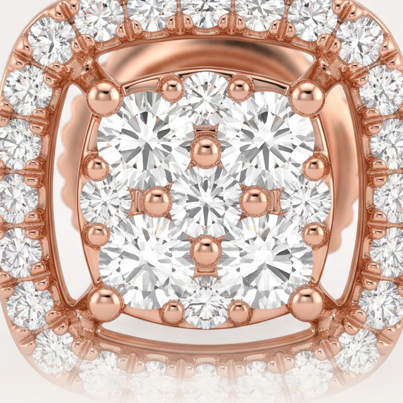 Timeless Natural Diamond Earrings in 18K Gold - Image 2