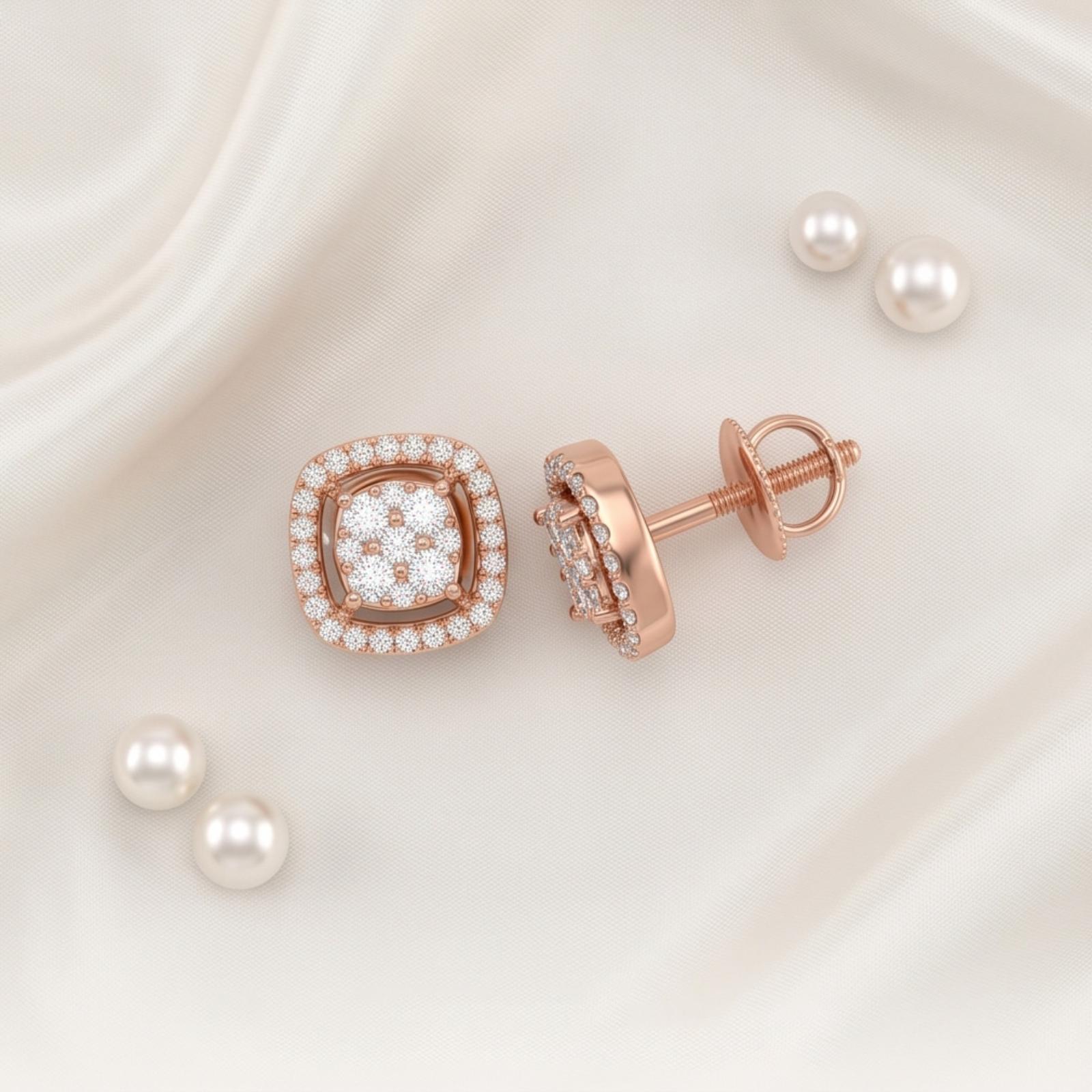 Timeless Natural Diamond Earrings in 18K Gold - Image 6
