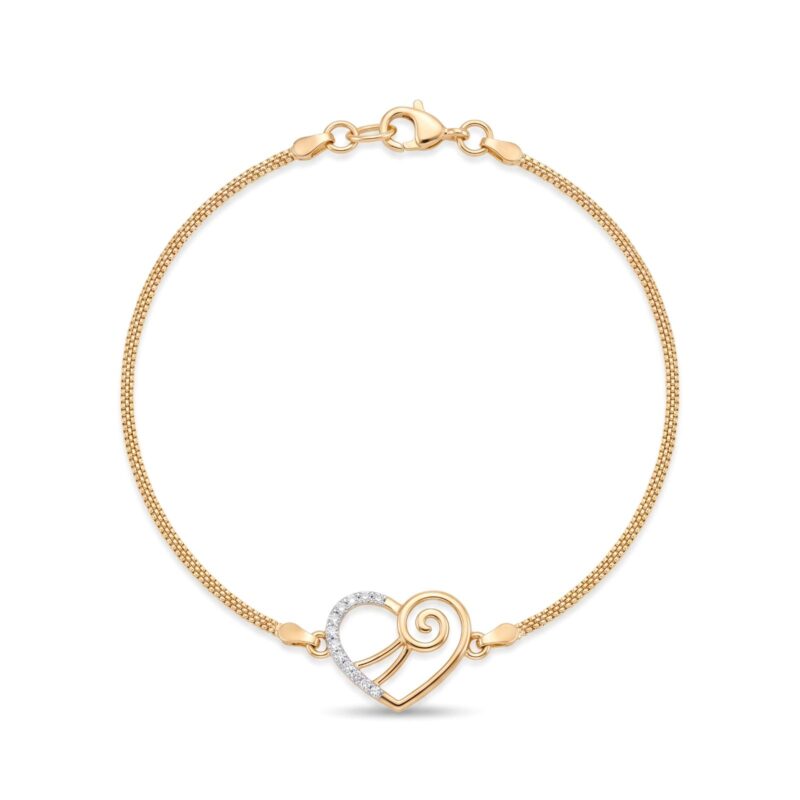 Timeless 18K Gold and Diamond Bracelet Perfectly Crafted for Elegant Everyday Wear and Special Occasions by Bafleh Jewellery
