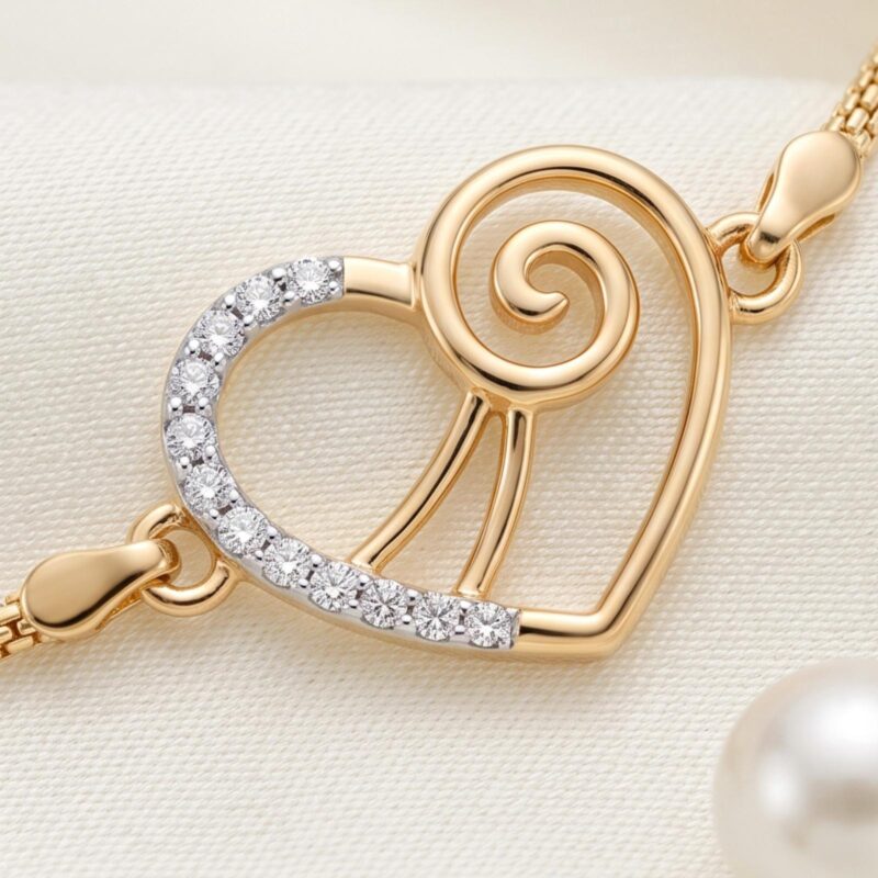 Alternative view of Timeless 18K Gold and Diamond Bracelet Perfectly Crafted for Elegant Everyday Wear and Special Occasions by Bafleh Jewellery