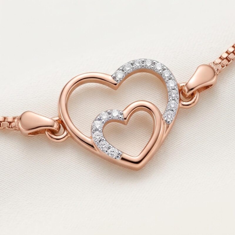 Alternative view of Luxury 18K Gold and Diamond Bracelet Designed to Complement Your Style with Timeless Beauty and Brilliant Diamond Sparkle by Bafleh Jewellery