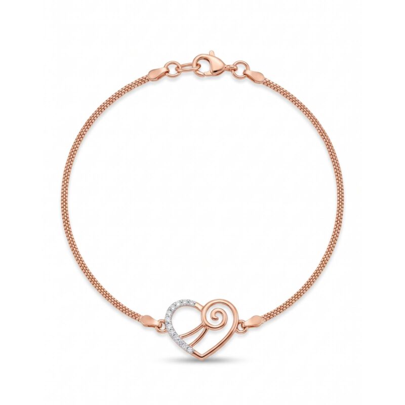 18K Gold and Diamond Bracelet Featuring Elegant Craftsmanship and Sophisticated Diamond Detailing for a Distinctive Luxury Look by Bafleh Jewellery