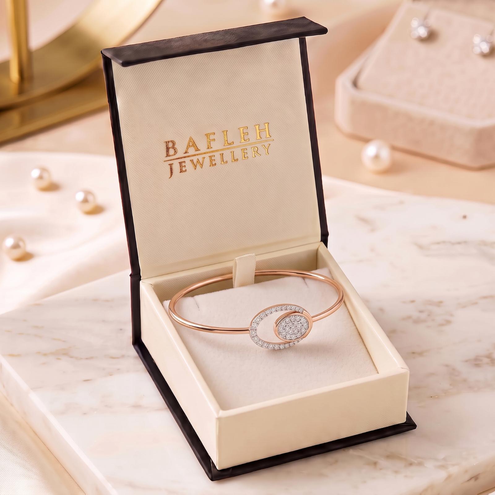 Beautiful Diamond Bangle in Fine Gold for Everyday Luxury by Bafleh Jewellery - Image 5
