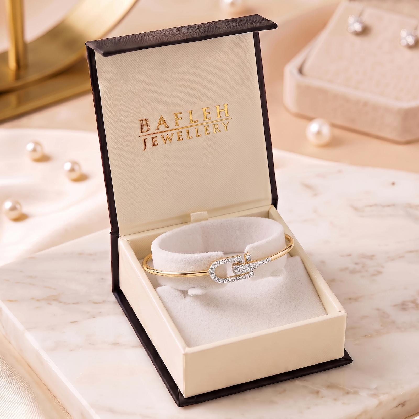 Elegant Diamond Bangle with Sparkling Diamonds Crafted to Enhance Your Grace and Personal Style by Bafleh Jewellery - Image 7