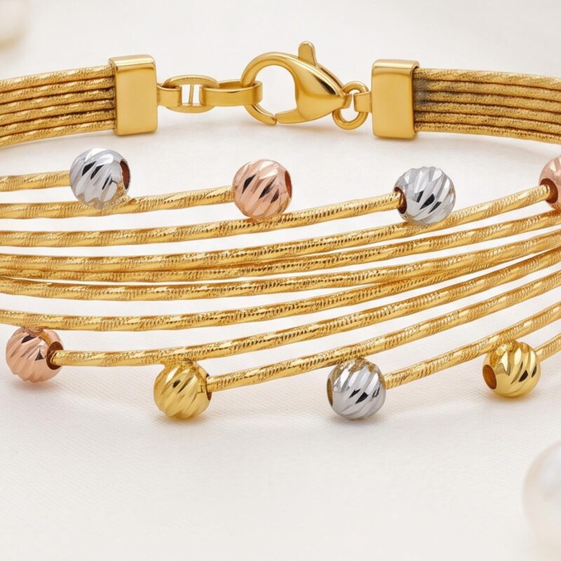 Alternative view of A Timeless 18K Gold Bangle Designed to Bring Together Traditional Elegance, Contemporary Beauty and Luxurious Craftsmanship