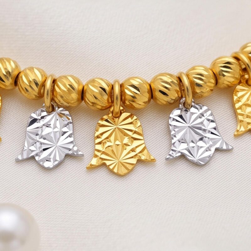 Alternative view of Elegant 18K Gold Bangle for Women Featuring a Luxury Design and Beautiful Gold Finish from Bafleh Jewellery