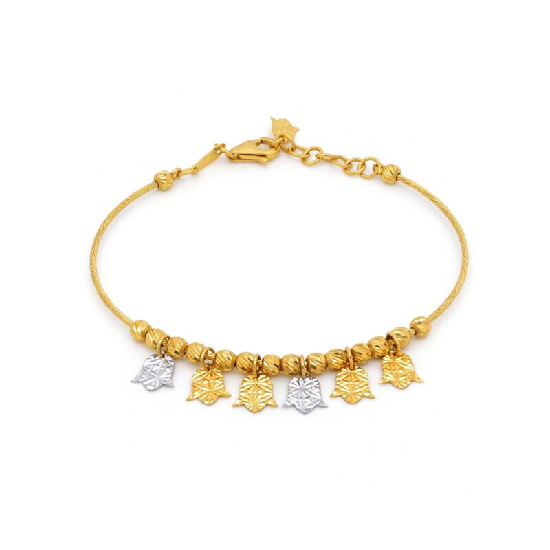 Elegant 18K Gold Bangle for Women Featuring a Luxury Design and Beautiful Gold Finish from Bafleh Jewellery