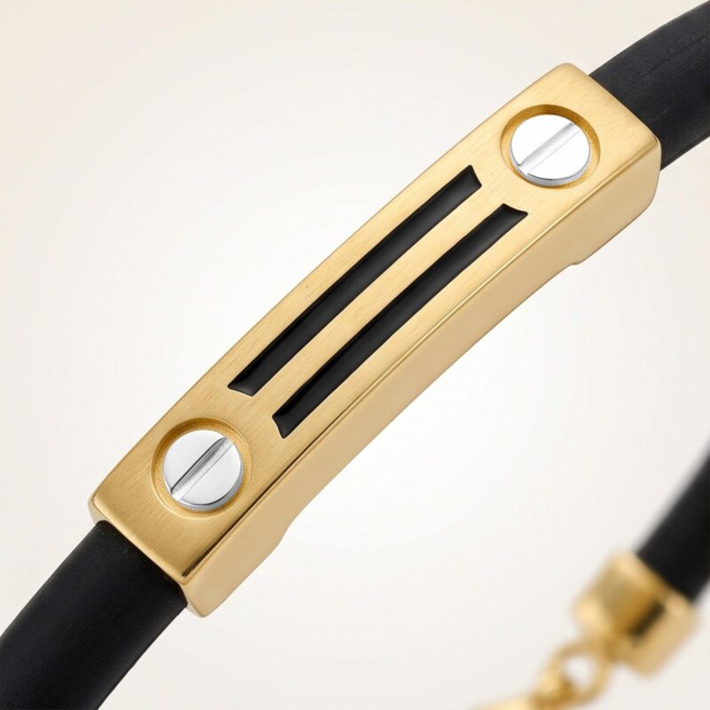 Alternative view of Premium 18K Mens Gold Bangle with a Sophisticated Design for Timeless Elegance by Bafleh Jewellery