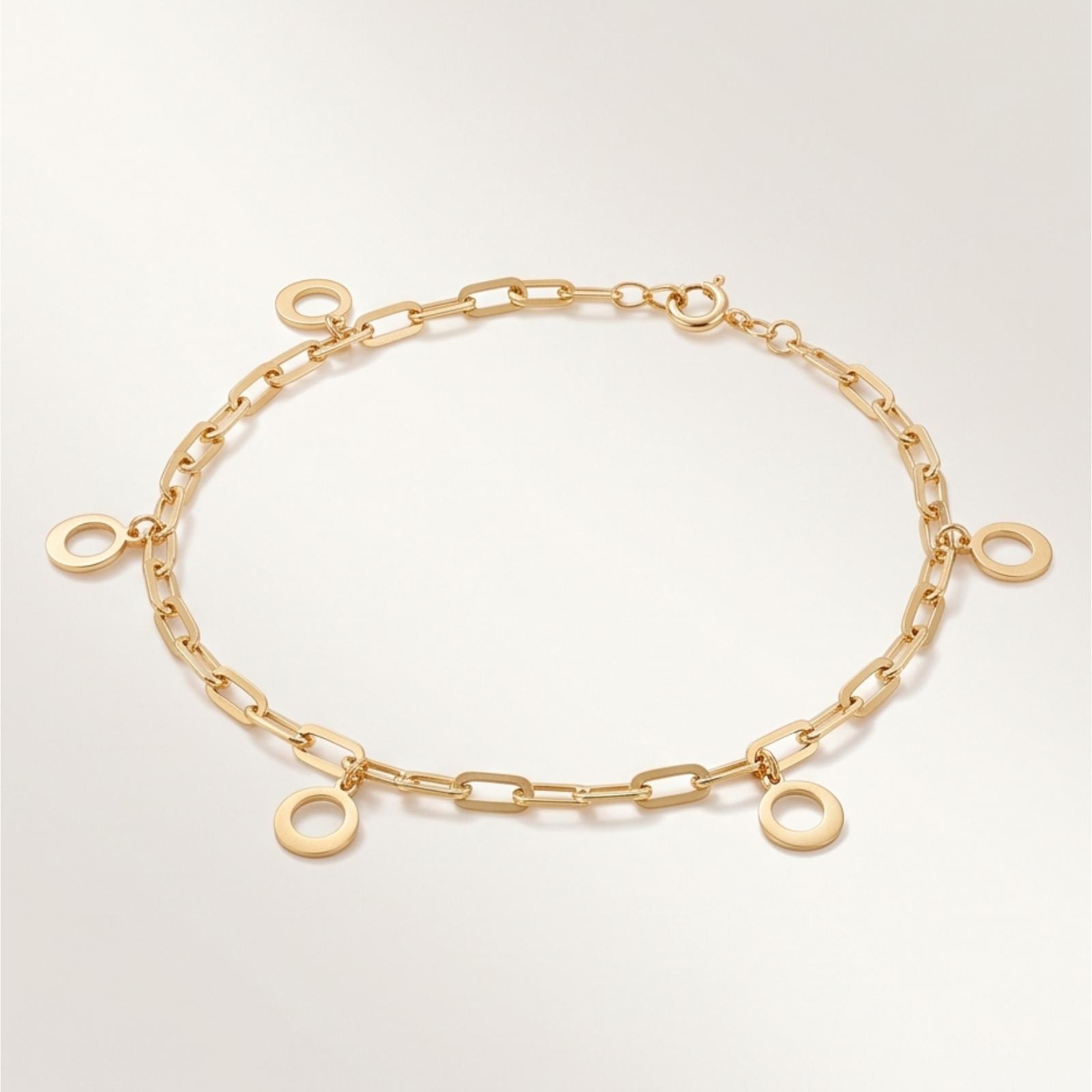 Delicate and Stylish Lightweight Bracelet Crafted in 18K Gold Available at Bafleh Jewellery - Image 5