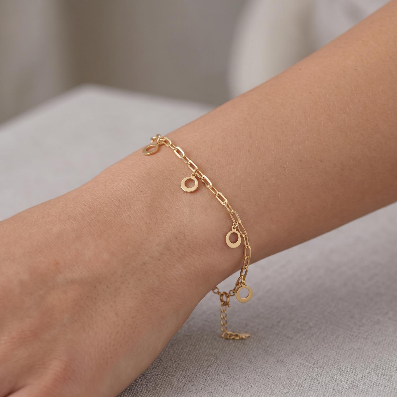 Delicate and Stylish Lightweight Bracelet Crafted in 18K Gold Available at Bafleh Jewellery - Image 3