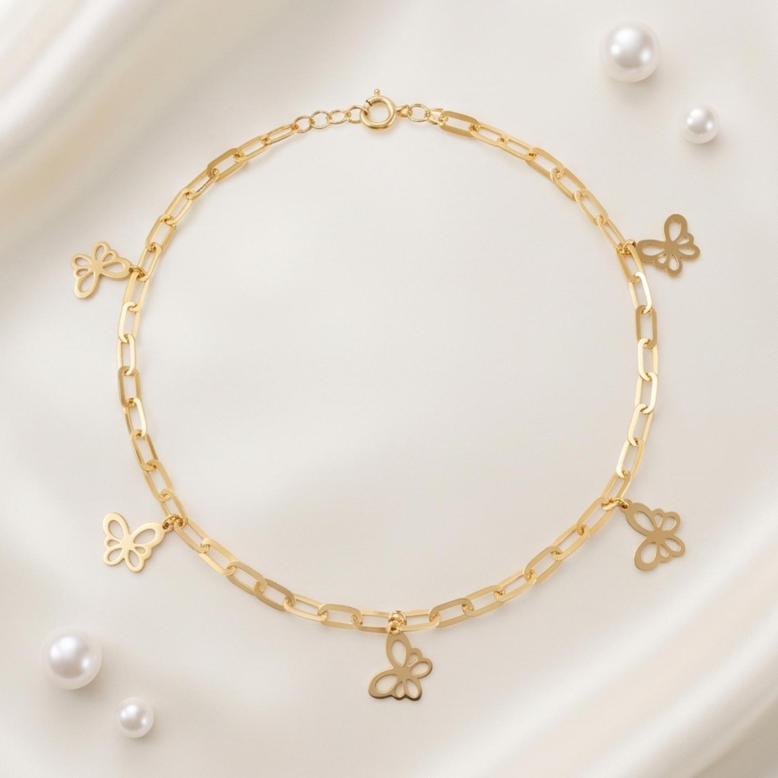 Timeless Lightweight 18K Gold Bracelet for Women Available at Bafleh Jewellery - Image 5