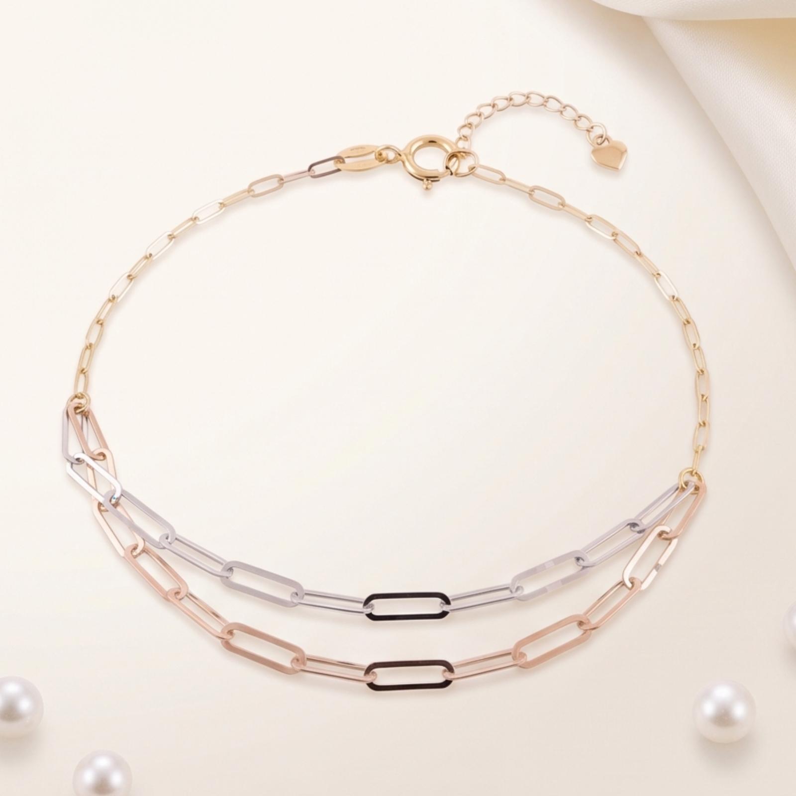 Elegant 18K Gold Lightweight Bracelet for Everyday Wear Available at Bafleh Jewellery - Image 5