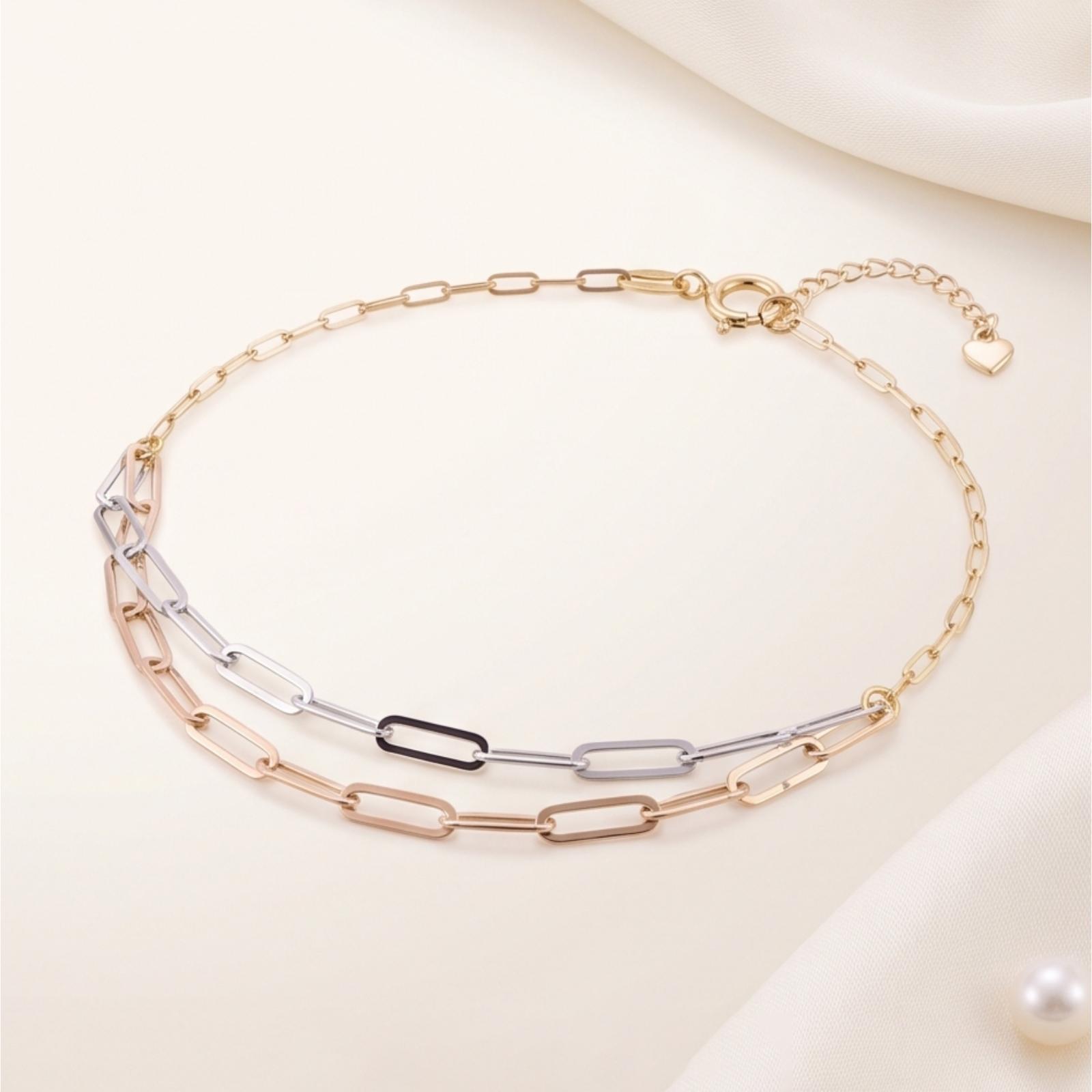 Elegant 18K Gold Lightweight Bracelet for Everyday Wear Available at Bafleh Jewellery - Image 4