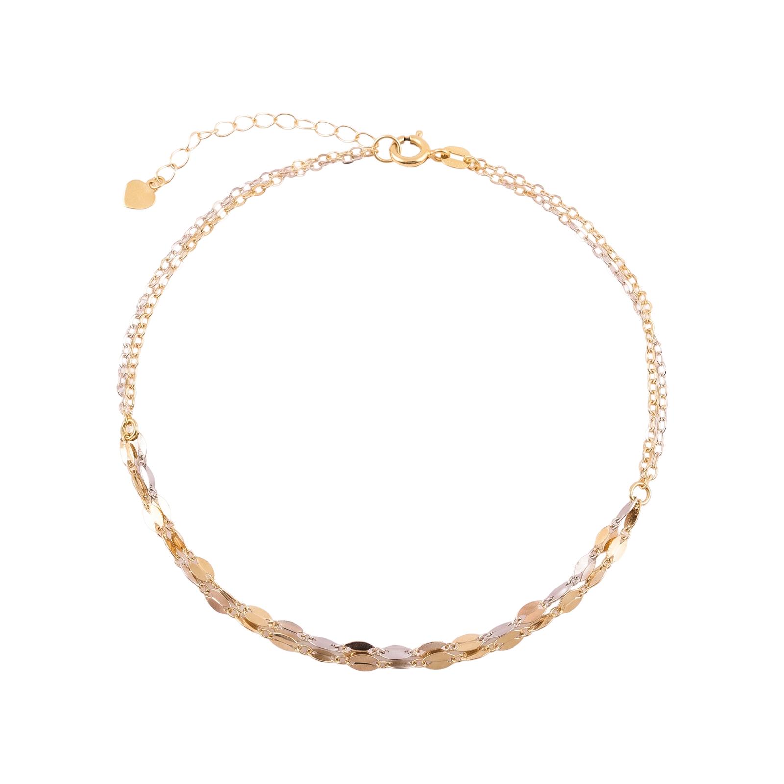 Graceful and Delicate 18K Gold Lightweight Bracelet Available at Bafleh Jewellery