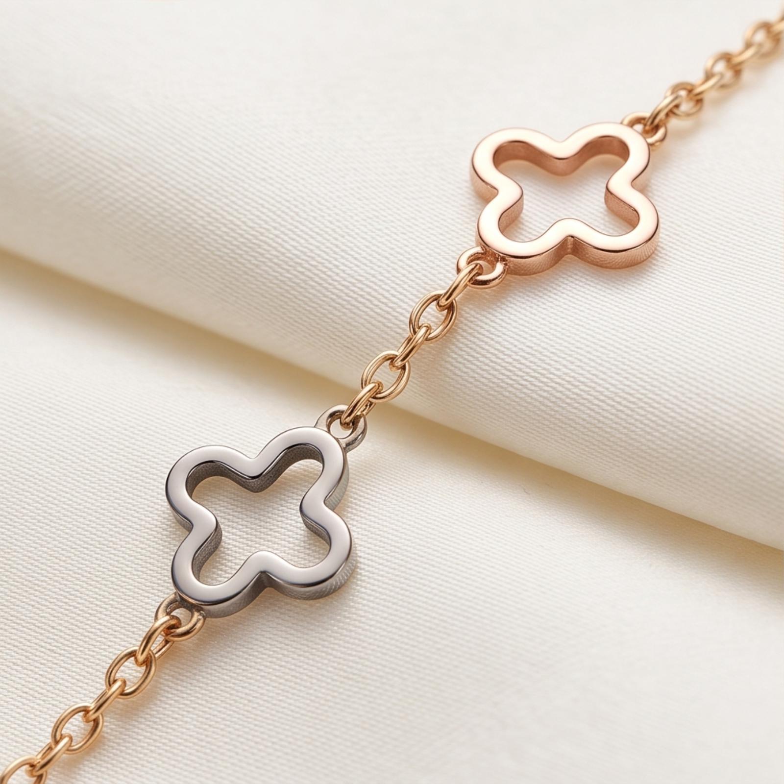 Classic and Elegant Lightweight Bracelet in 18K Gold Available at Bafleh Jewellery - Image 2