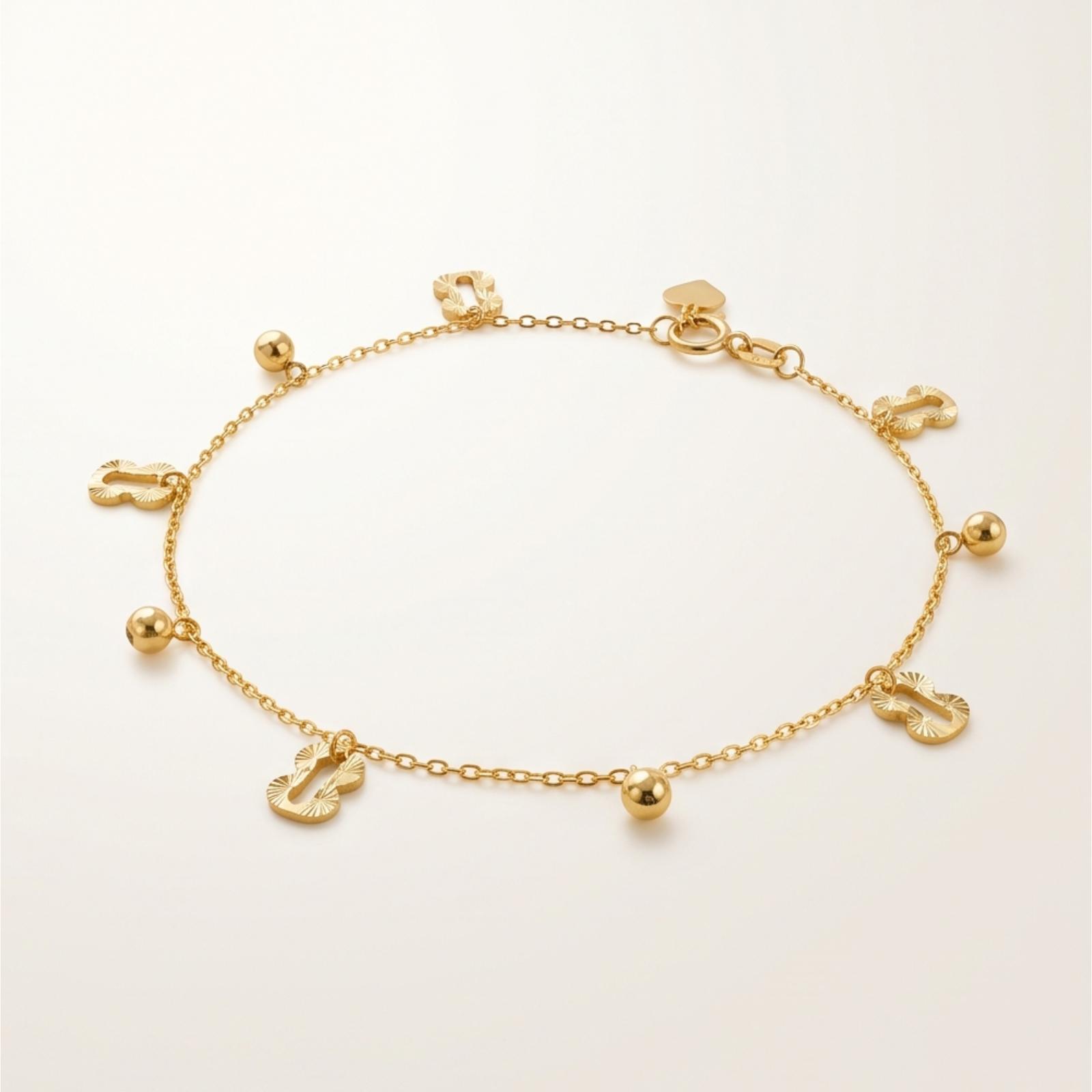 Luxury Lightweight Bracelet in 18K Gold for Effortless Everyday Style at Bafleh Jewellery - Image 5