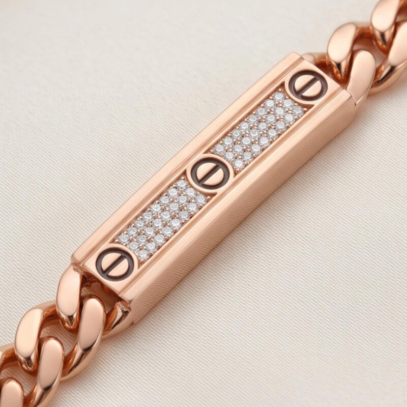 Alternative view of Premium 18K Gold Men?s Chain from Bafleh Jewellery Designed for Modern Style and Everyday Elegance