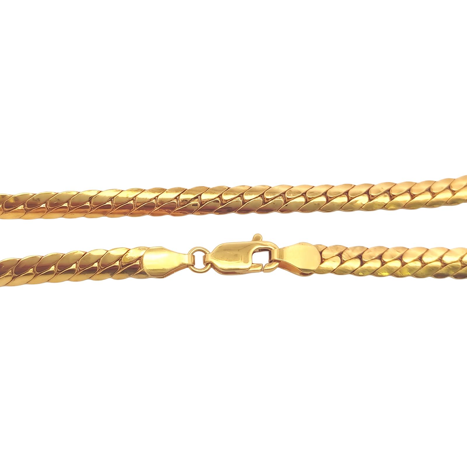 Luxury 18K Gold Men?s Chain Available at Bafleh Jewellery Offering Elegant Craftsmanship and a Sophisticated Finish - Image 6