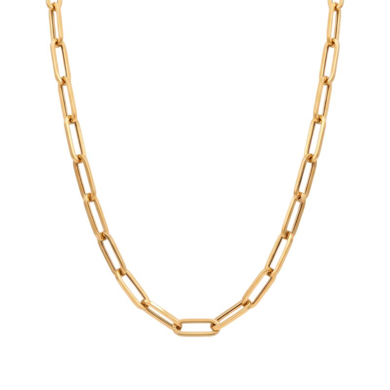 Luxury 18K Gold Men?s Chain by Bafleh Jewellery Featuring Fine Craftsmanship and Refined Golden Appeal