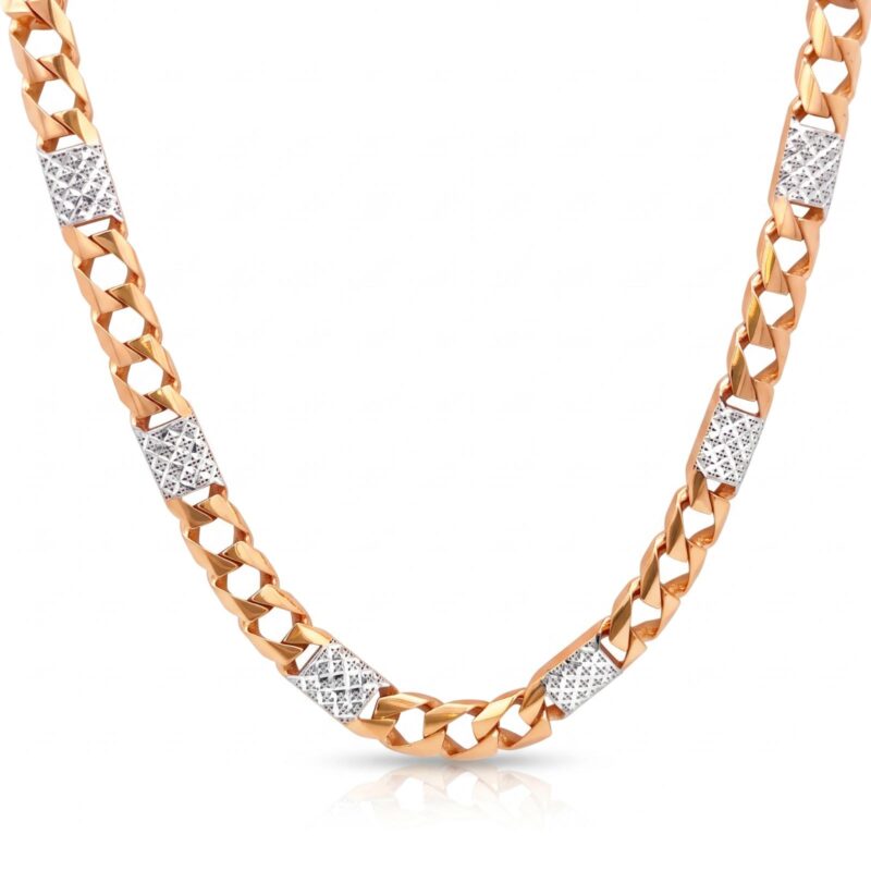 Distinctive 18K Gold Men?s Chain by Bafleh Jewellery Designed to Add a Touch of Luxury and Confidence to Your Style