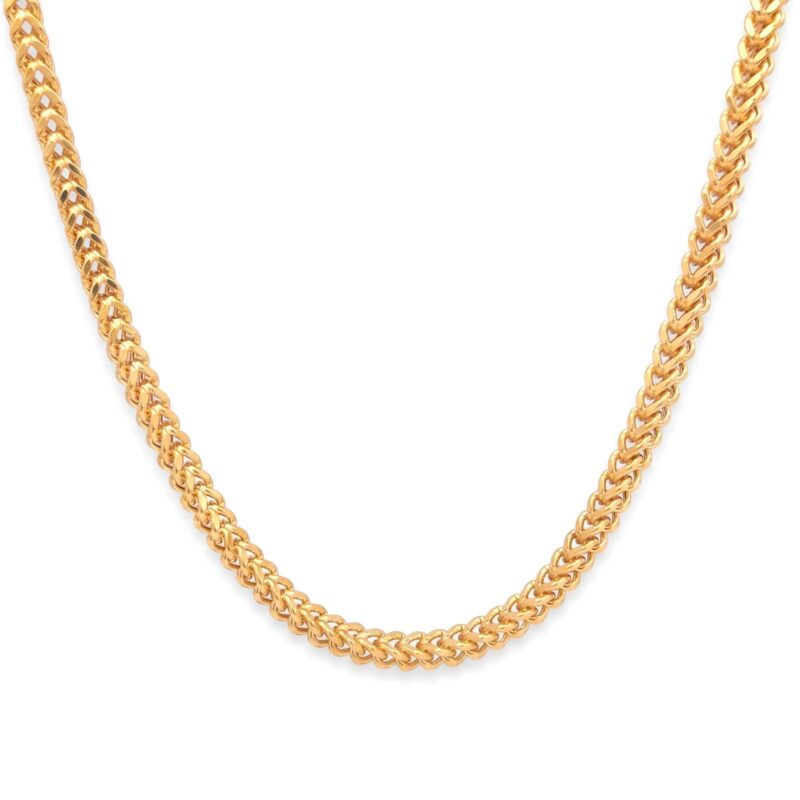 Timeless 18K Gold Men?s Chain from Bafleh Jewellery Perfectly Crafted for Elegant Occasions and Everyday Sophistication
