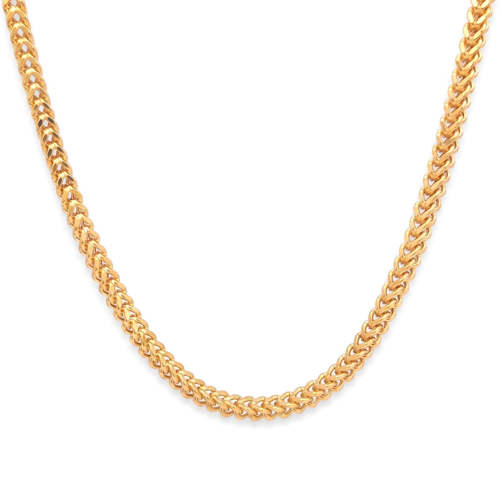 Timeless 18K Gold Men?s Chain from Bafleh Jewellery Perfectly Crafted for Elegant Occasions and Everyday Sophistication