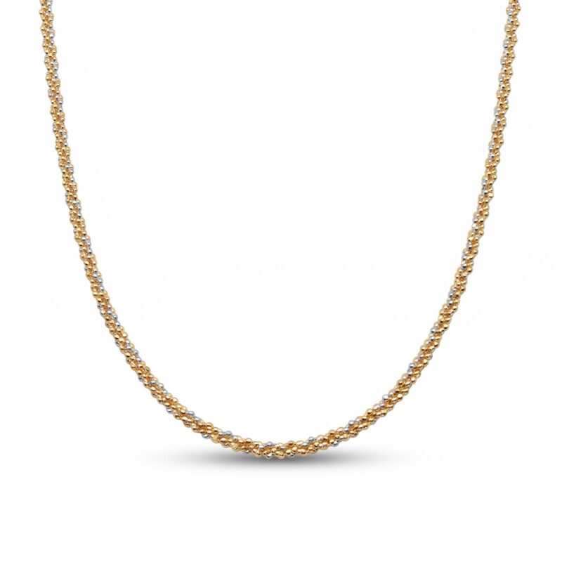 Elegant 18K Gold Necklace Collection Crafted with Timeless Beauty and Available at Bafleh Jewellery