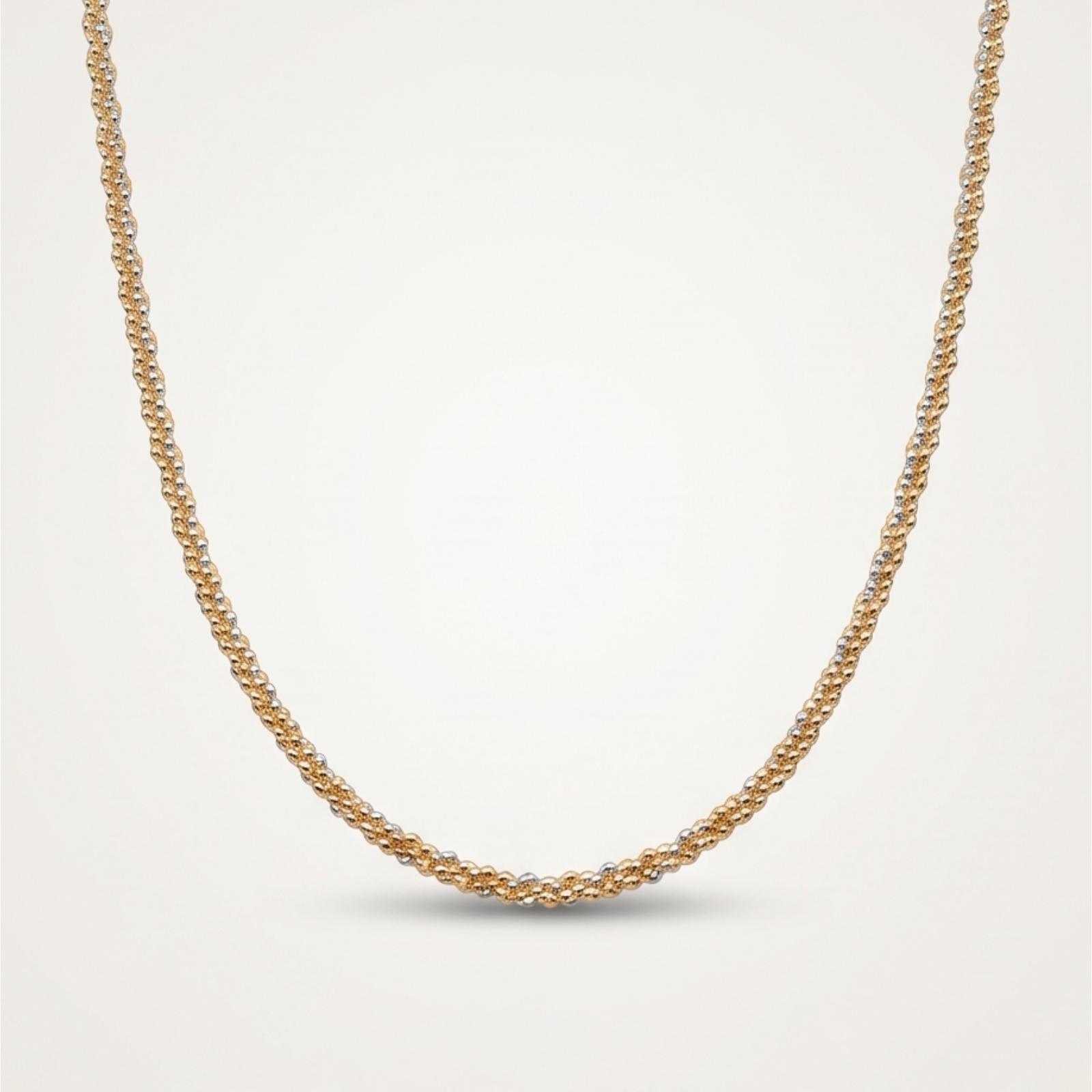 Elegant 18K Gold Necklace Collection Crafted with Timeless Beauty and Available at Bafleh Jewellery - Image 4