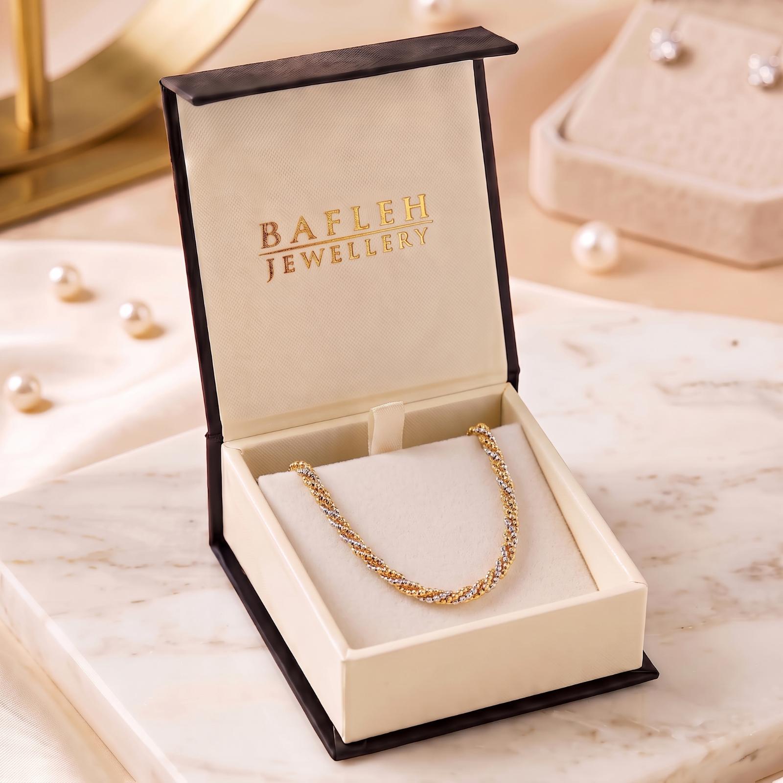 Elegant 18K Gold Necklace Collection Crafted with Timeless Beauty and Available at Bafleh Jewellery - Image 6
