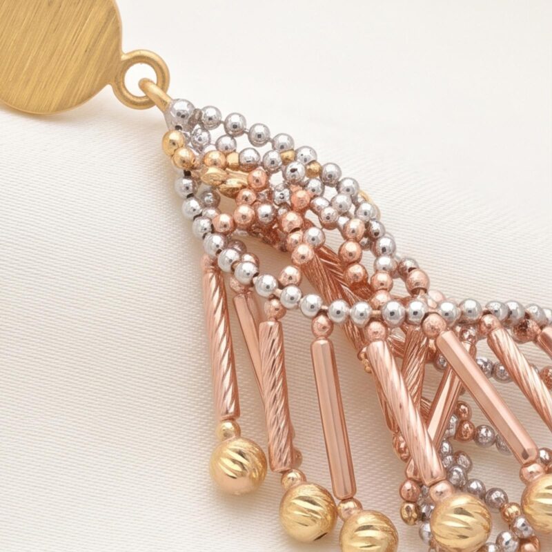 Alternative view of Premium 18K Gold Hanging Earrings Collection at Bafleh Jewellery
