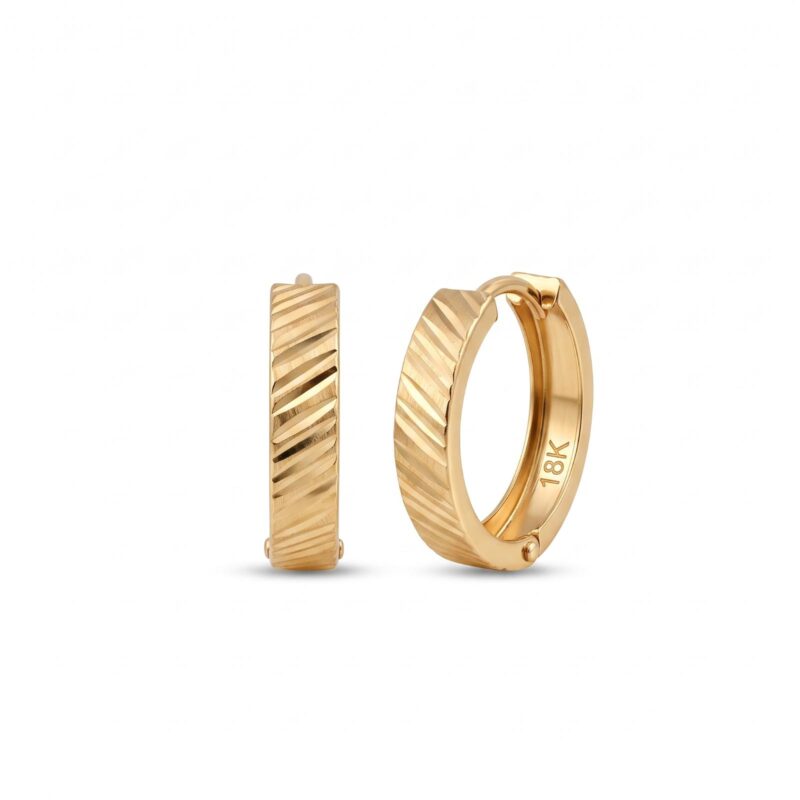 Shop Premium 18K Gold Hoop Earrings in Dubai