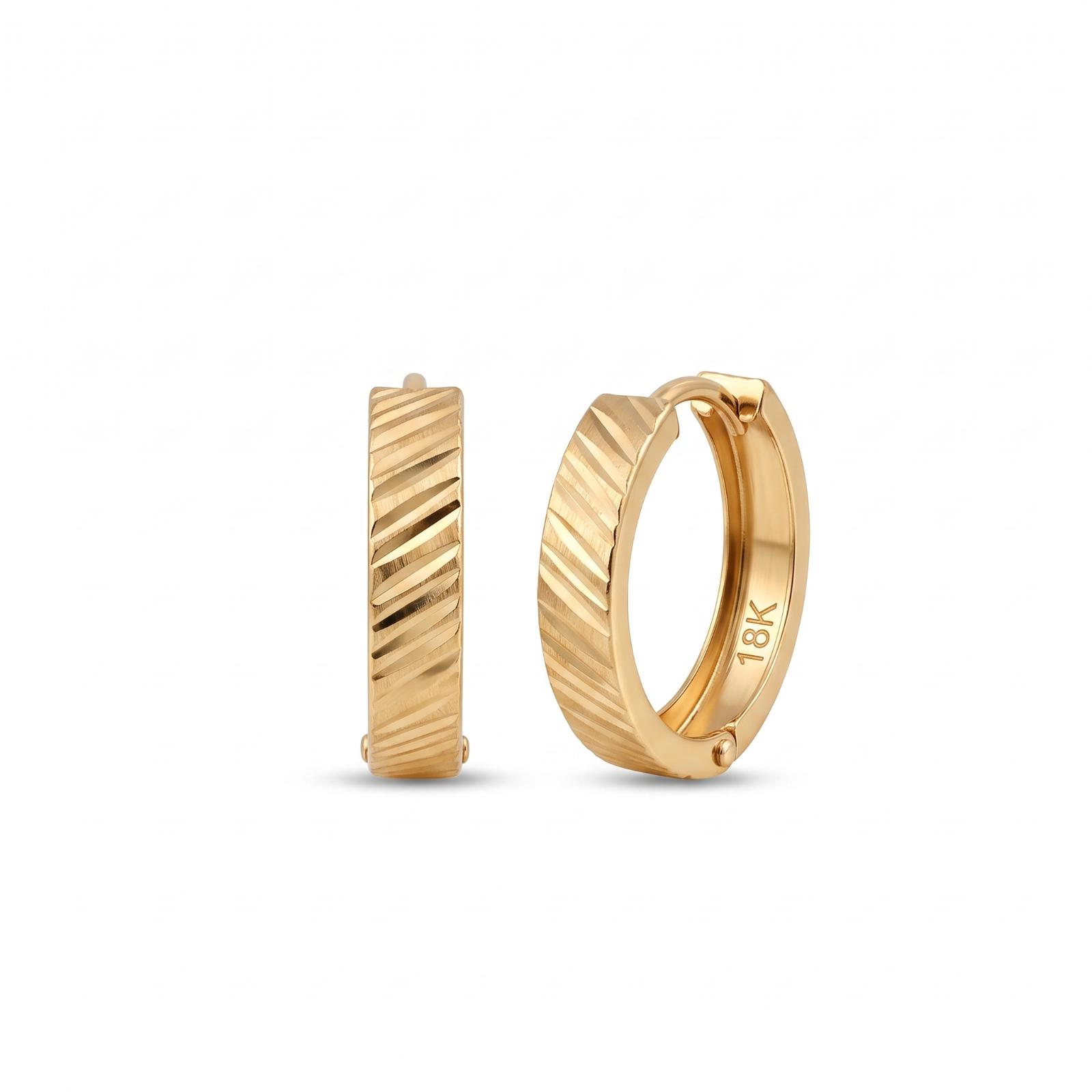Shop Premium 18K Gold Hoop Earrings in Dubai